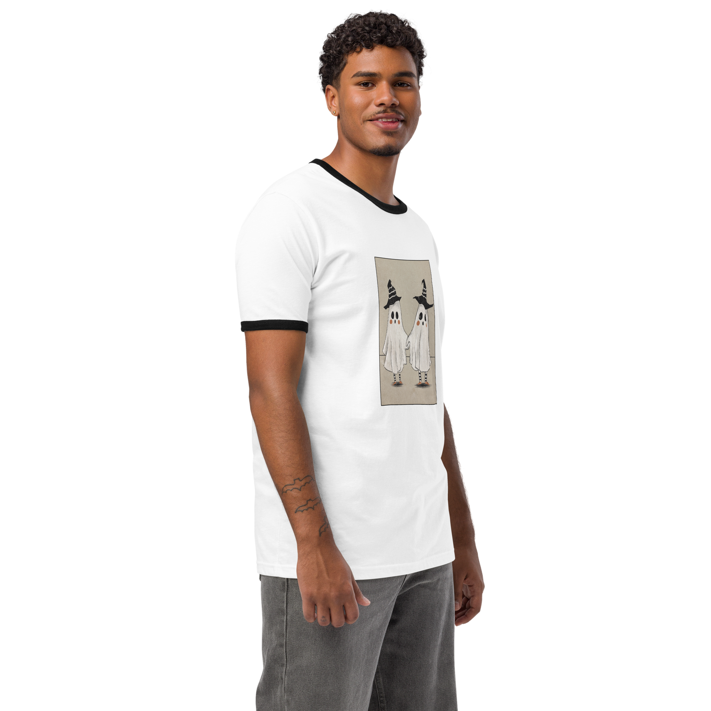 Boo Buddies Unisex ringer t-shirt
