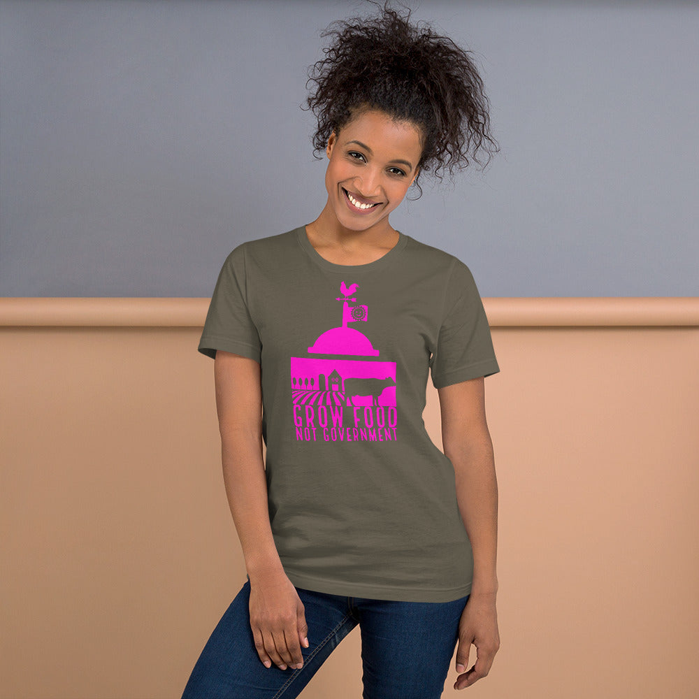 Grow Food Not Government Short-Sleeve Unisex T-Shirt
