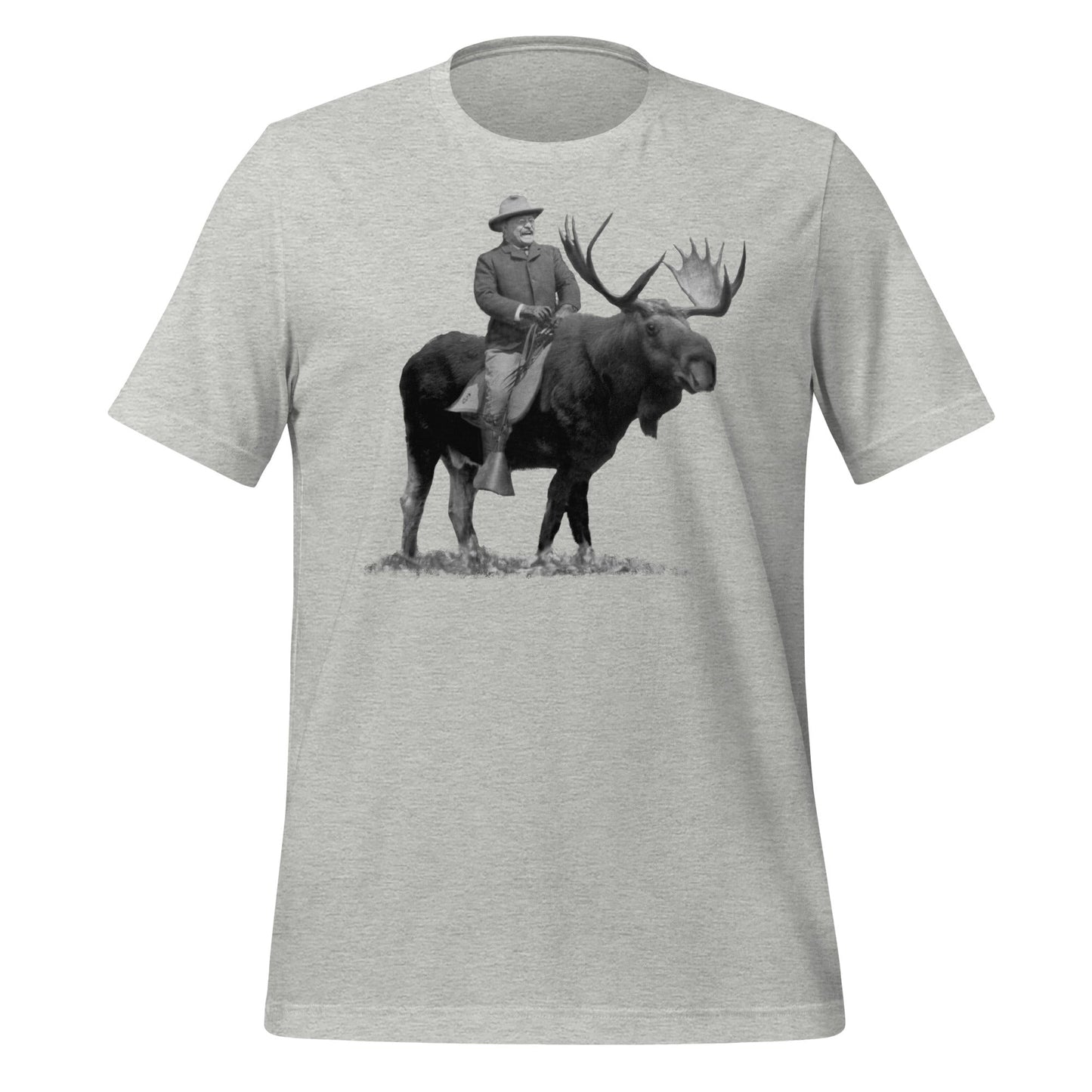 Teddy Roosevelt Riding A Bull Moose T-shirt