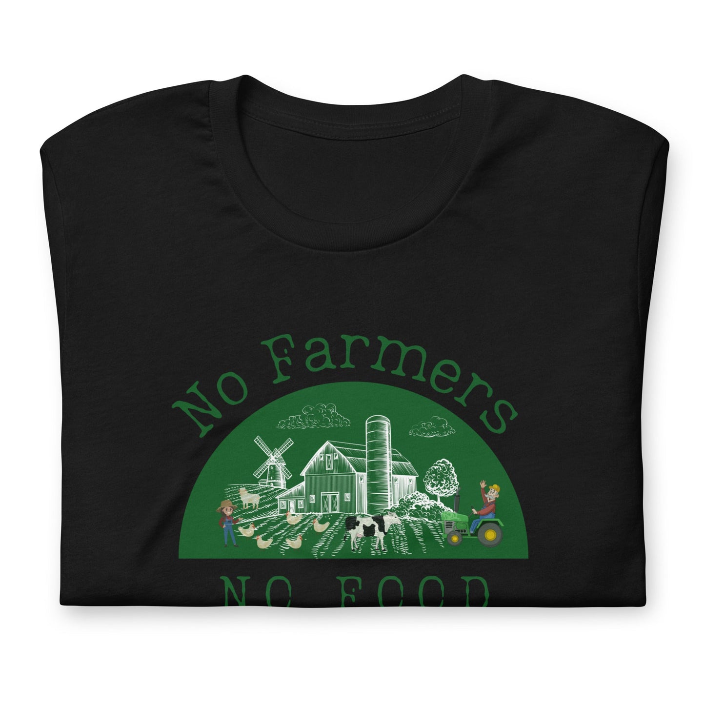 No Farmers no Food Unisex t-shirt