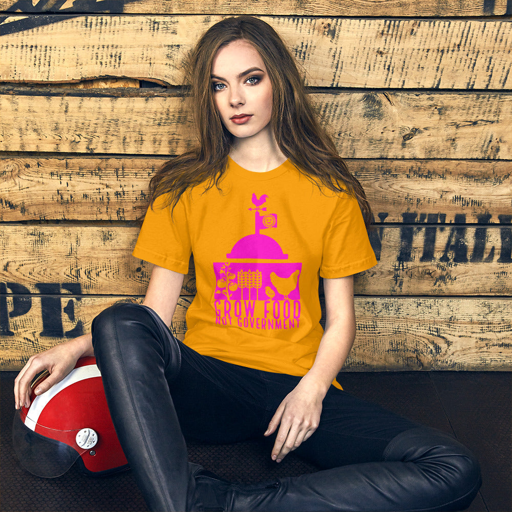 Grow Food Not Government Short-Sleeve Unisex T-Shirt
