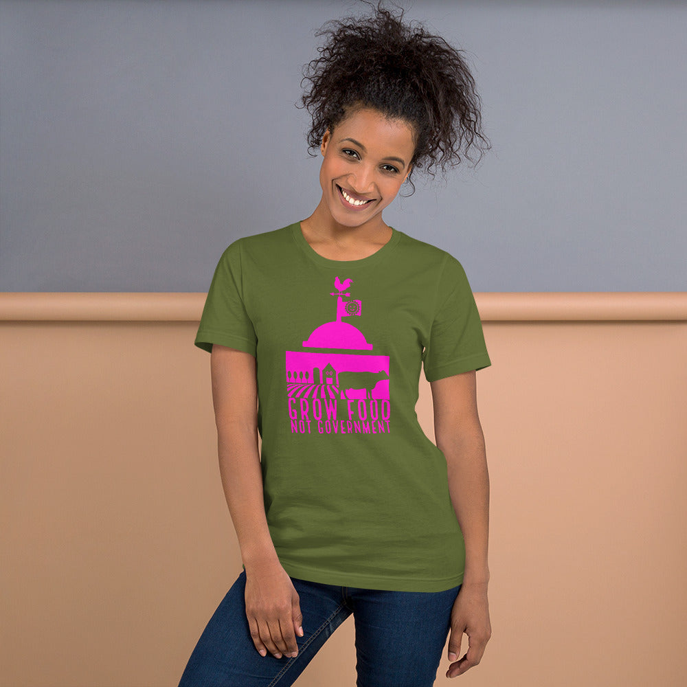 Grow Food Not Government Short-Sleeve Unisex T-Shirt