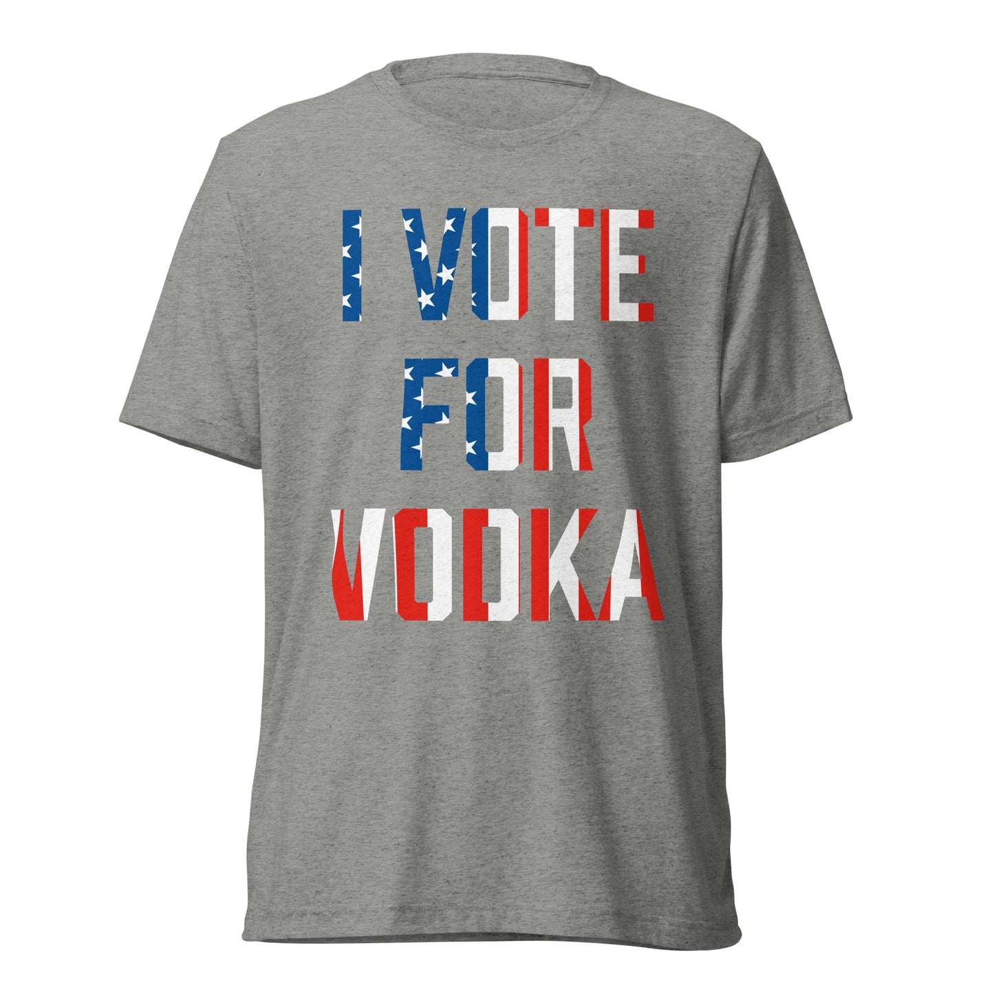 I Vote For Vodka Unisex Tri-Blend Track Shirt