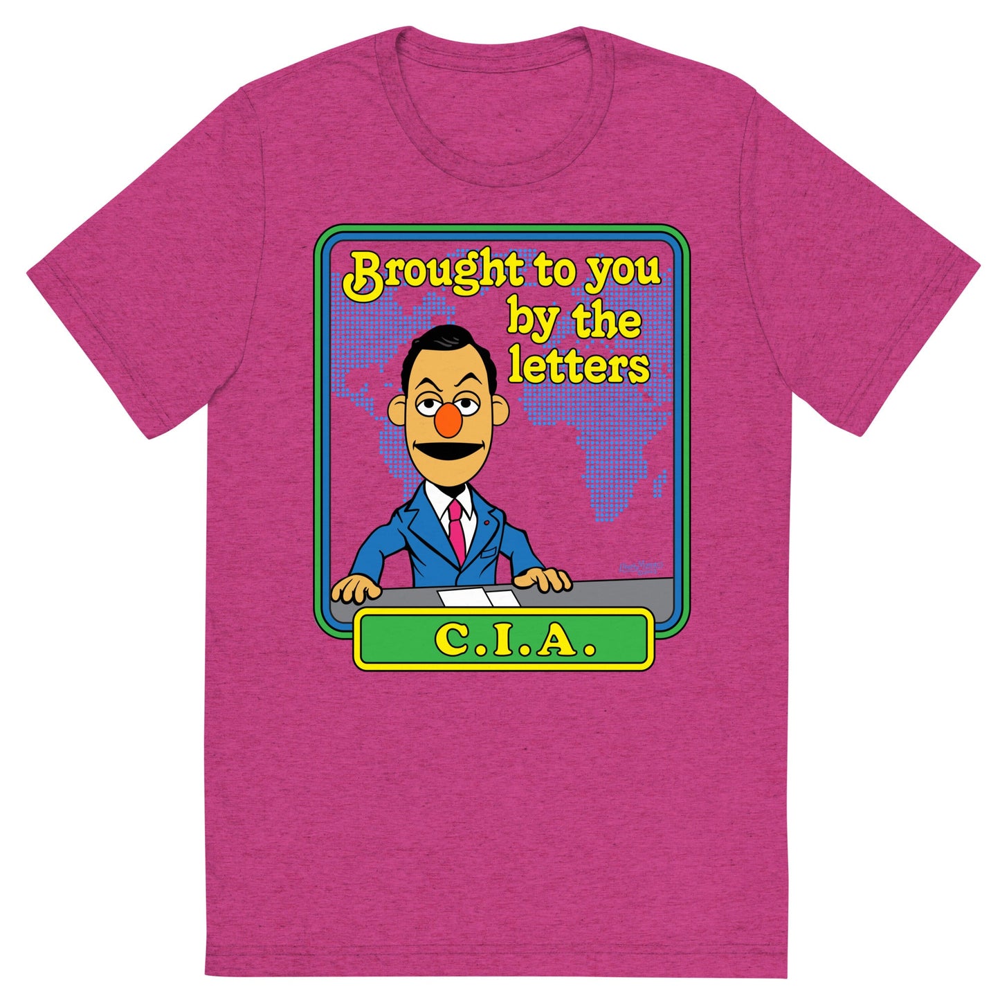 Brought to You By the Letters CIA Tri-Blend Track Shirt