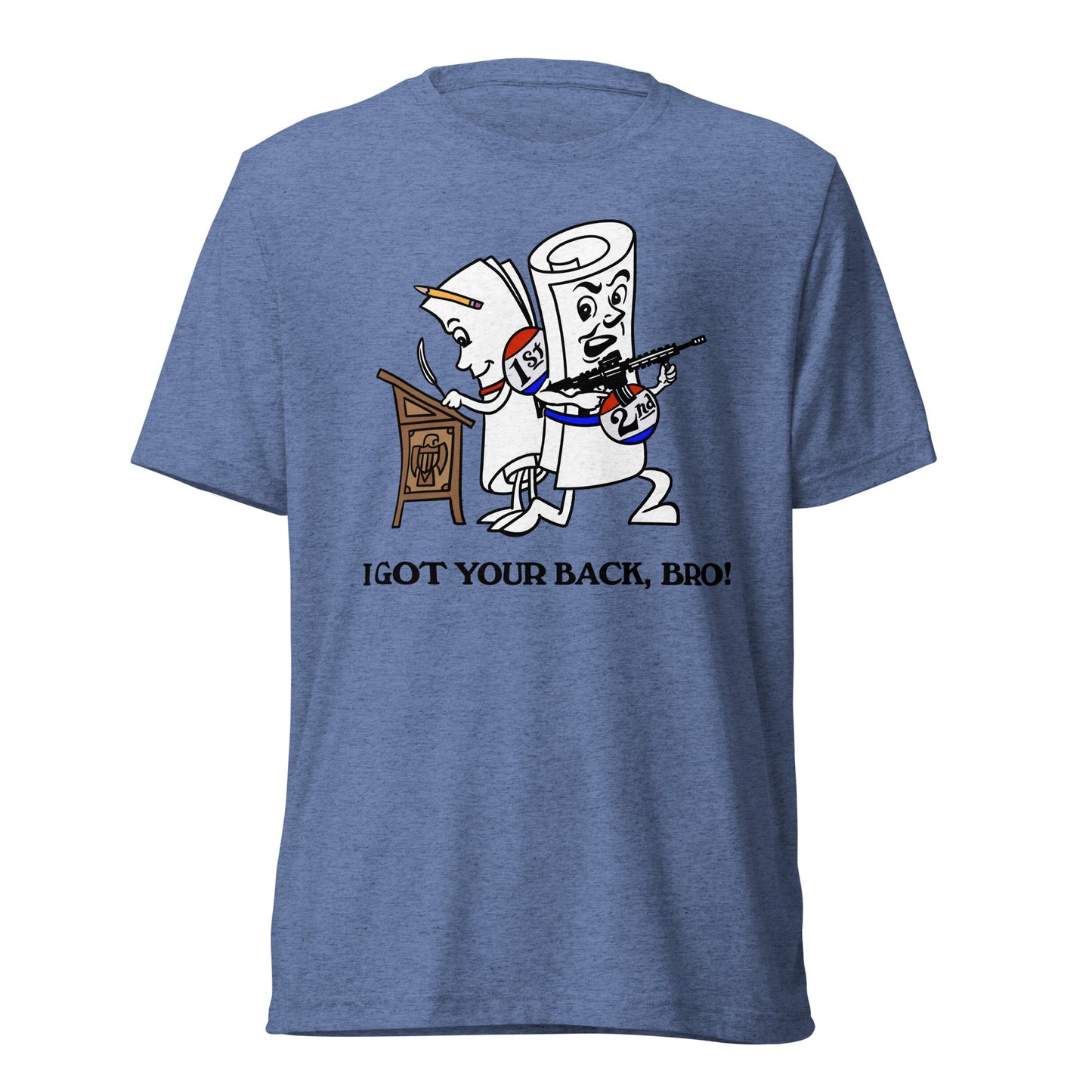 I Got Your Back Bro 2nd Amendment Tri-Blend Track Shirt