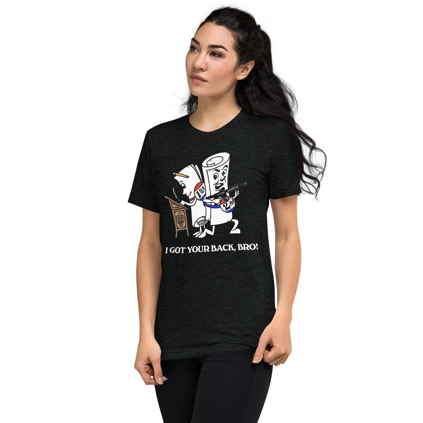 I Got Your Back Bro 2nd Amendment Tri-Blend Track Shirt