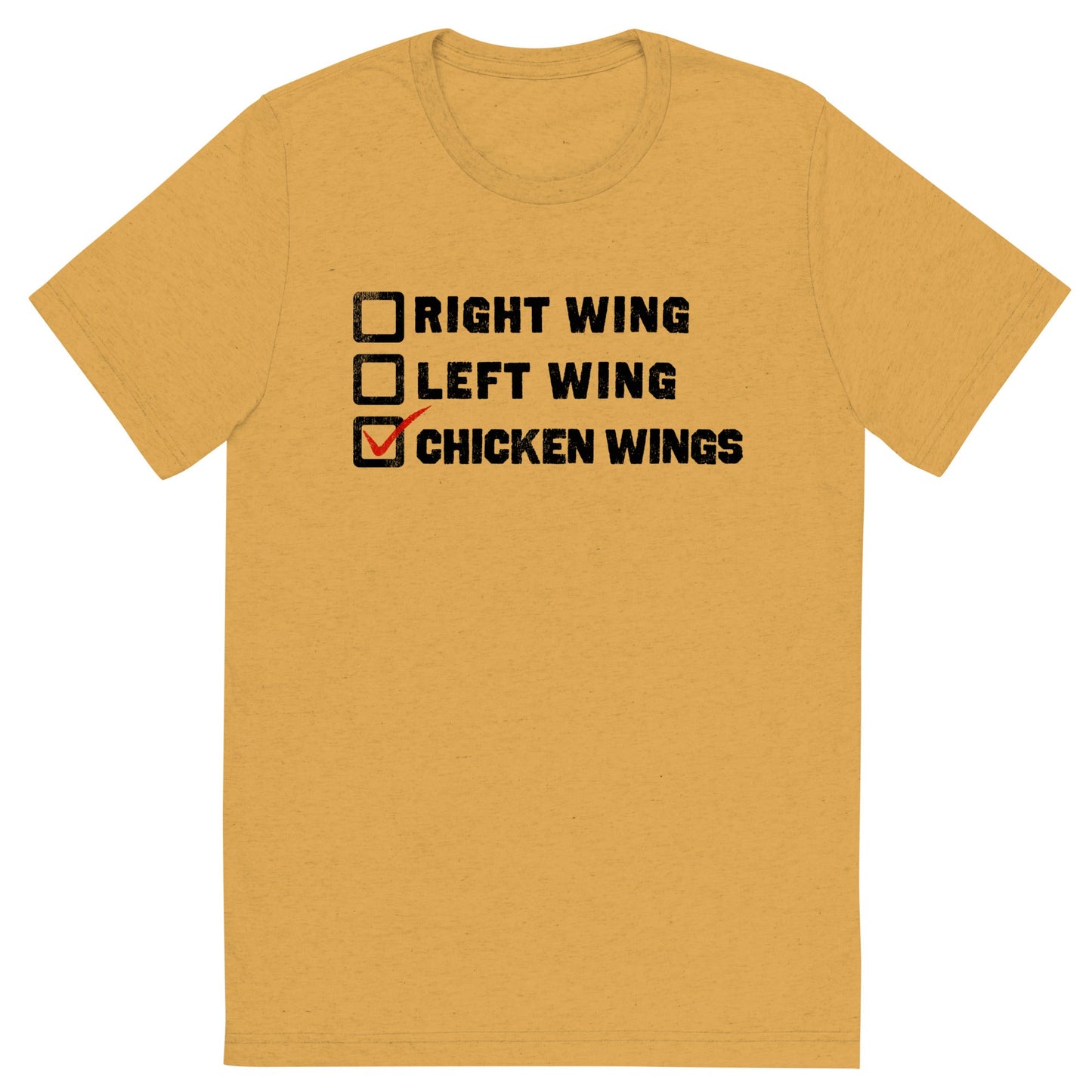 Choose Chicken Wings Tri-Blend Athletic T-Shirt