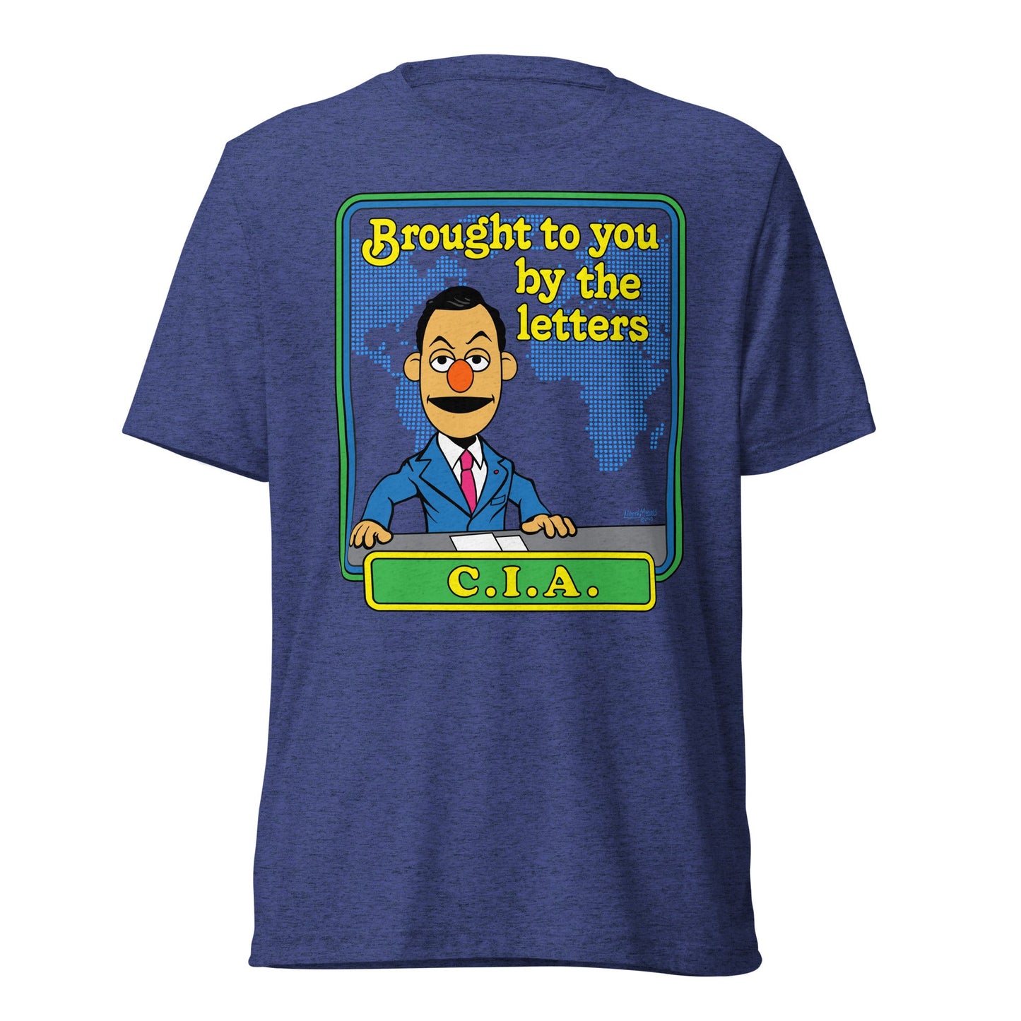 Brought to You By the Letters CIA Tri-Blend Track Shirt