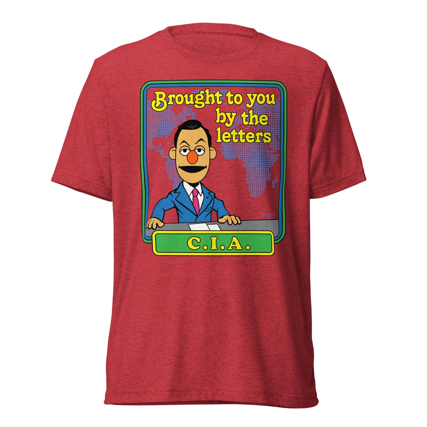 Brought to You By the Letters CIA Tri-Blend Track Shirt
