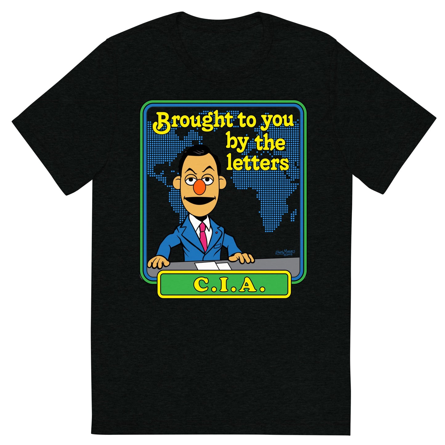 Brought to You By the Letters CIA Tri-Blend Track Shirt