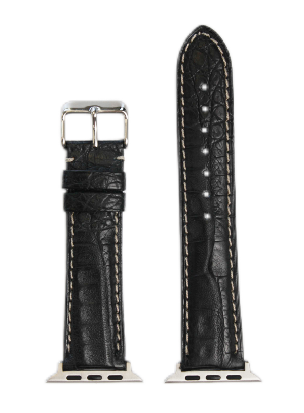 Black Genuine Matte Caiman Crocodile | h2012