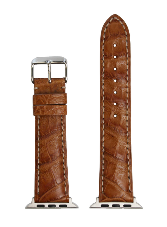 Tan Genuine Matte Caiman Crocodile | h2012