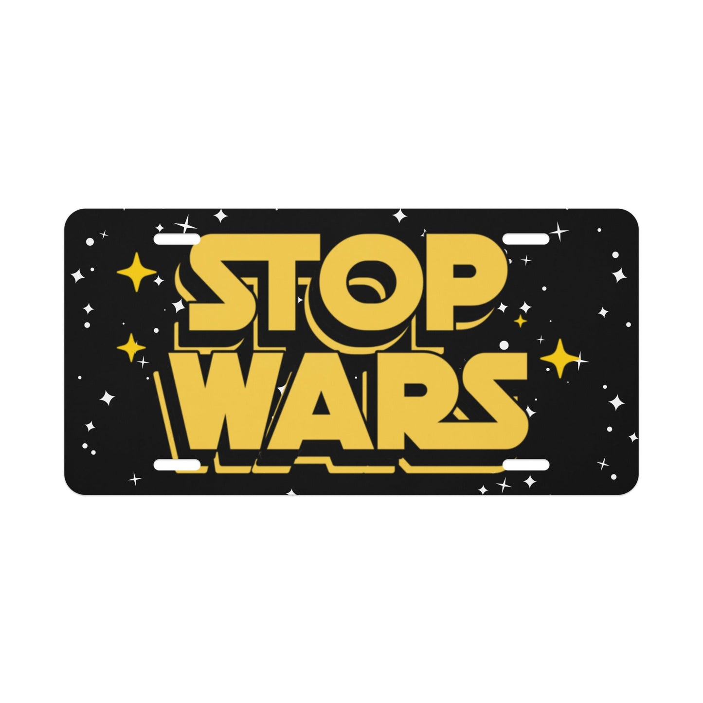 Stop Wars Vanity license plate