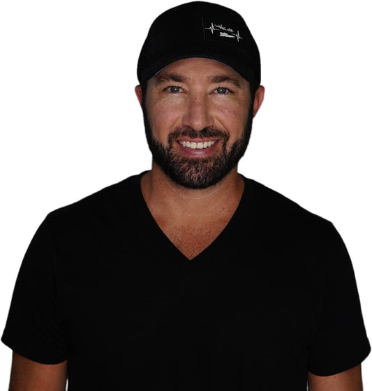 Virgin Islands Hat - Airmesh - Athletic Fit - Black - Fabric Back