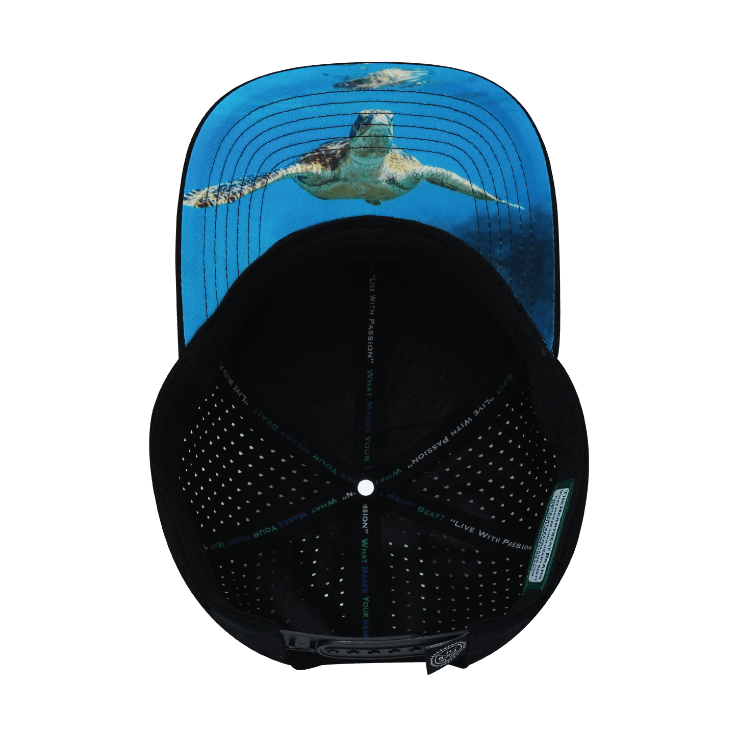 Virgin Islands Hat - Baseball Hat Fit - Cork Hybrid / Ocean  - Laser Mesh