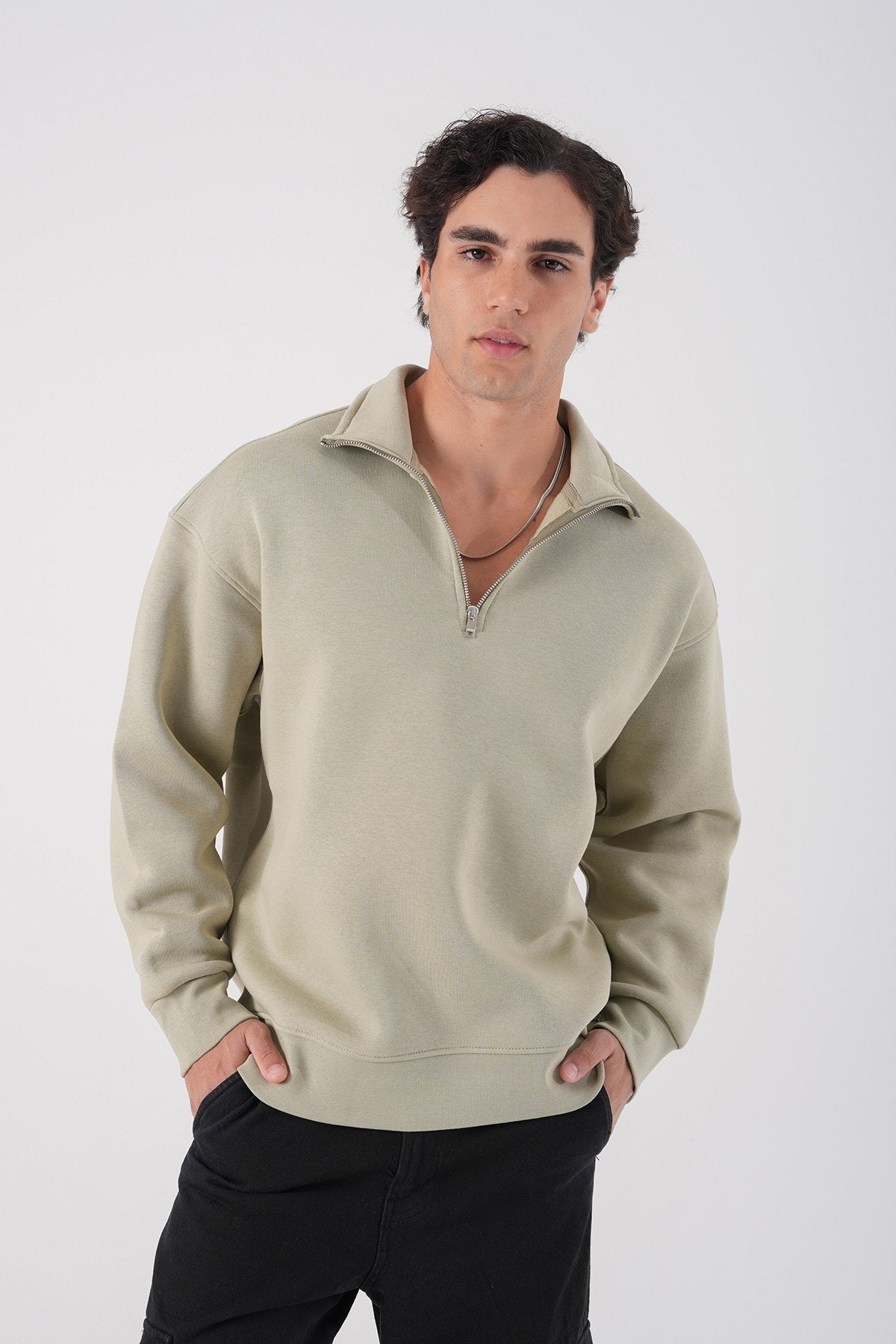 Unisex Oversize Waffle Knit Hoodie with Embossed Text