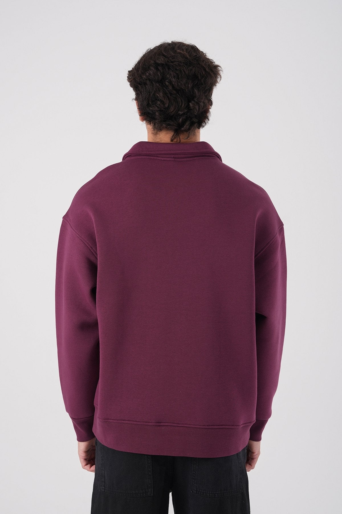 Unisex Oversize Waffle Knit Hoodie with Embossed Text