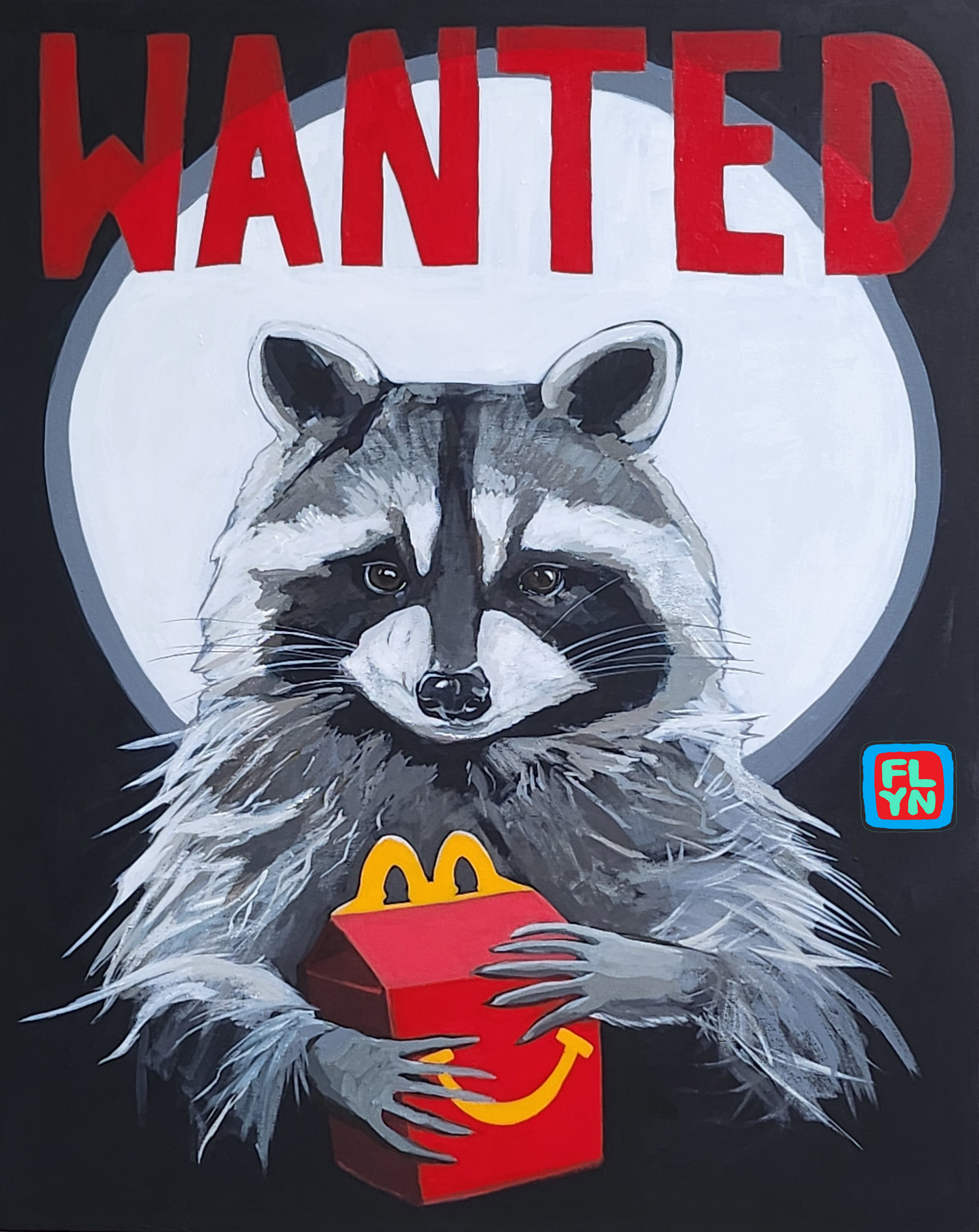 WANTED sticker