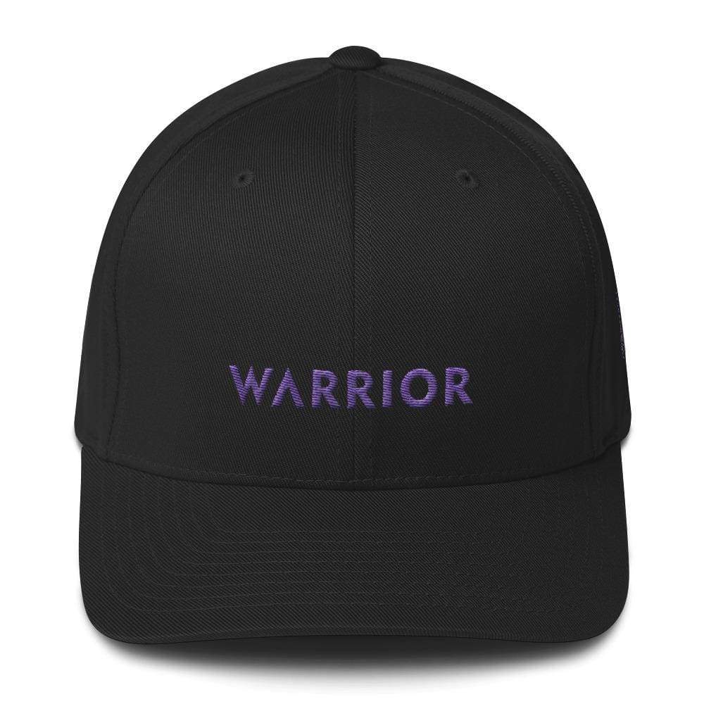 Warrior & Purple Ribbon Twill Fitted Hat
