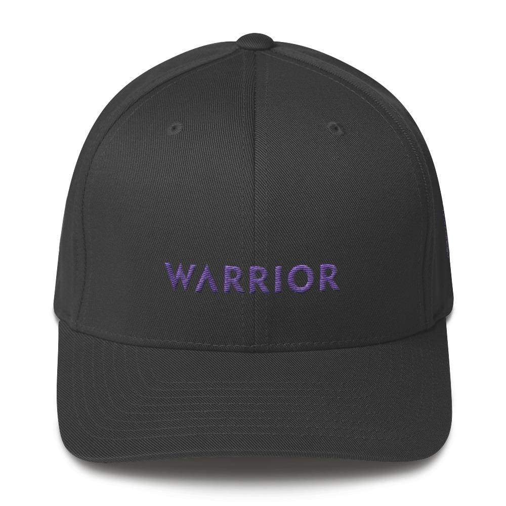 Warrior & Purple Ribbon Twill Fitted Hat