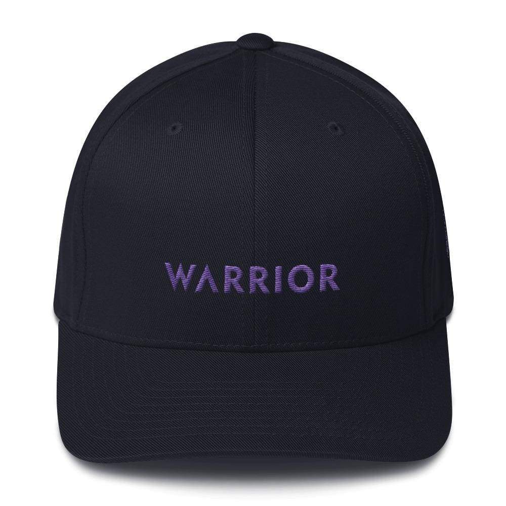 Warrior & Purple Ribbon Twill Fitted Hat