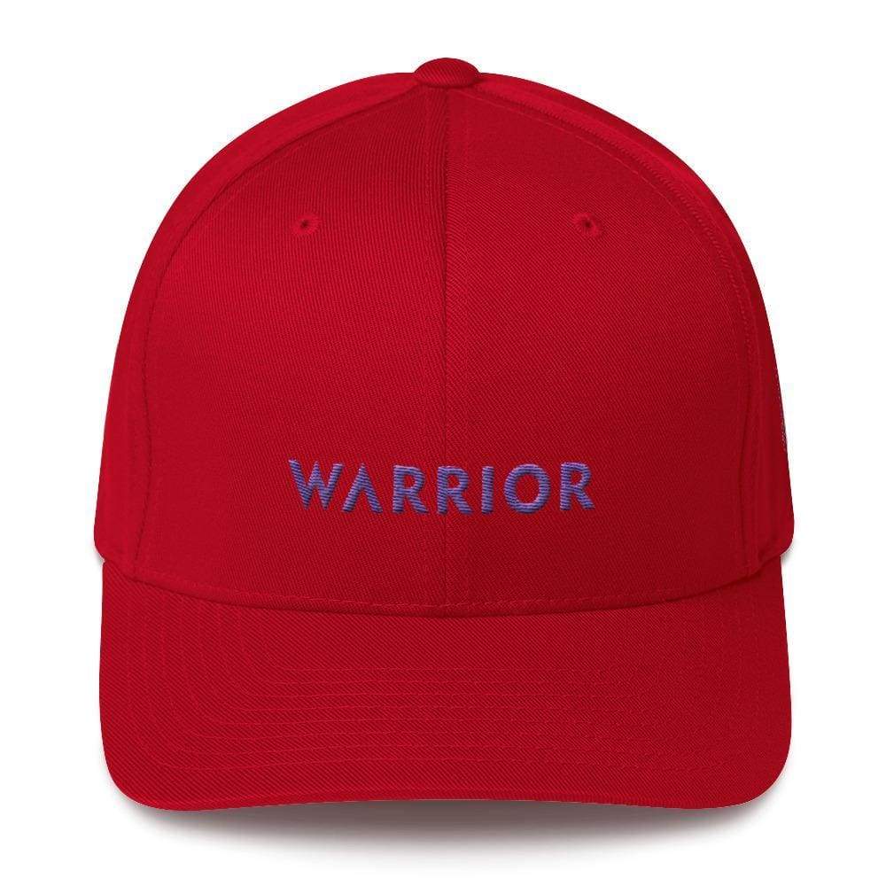 Warrior & Purple Ribbon Twill Fitted Hat