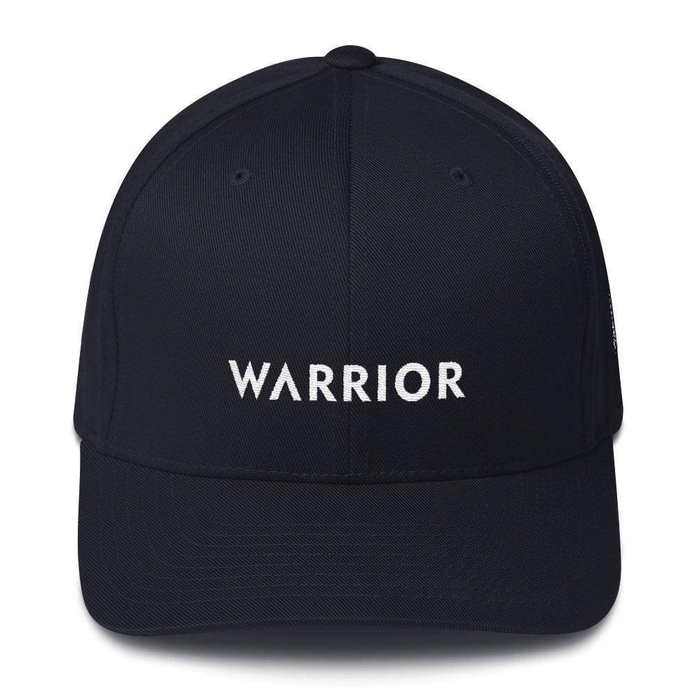 Warrior & White Ribbon Fitted Fitted Hat
