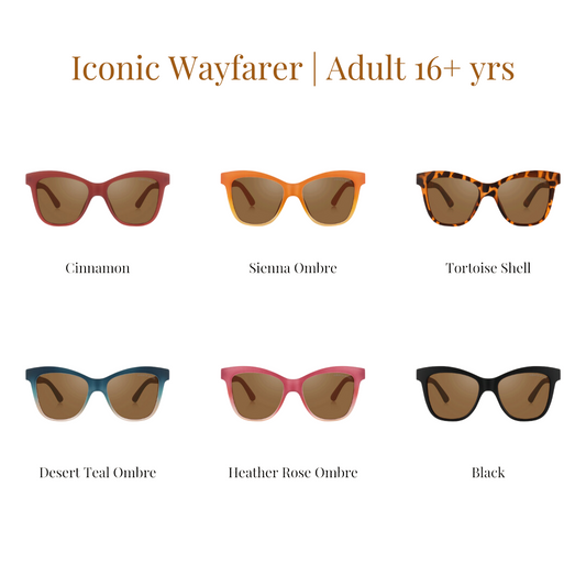 Iconic Wayfarer Ombre  | Polarized Sunglasses | Adult | 15+ Y