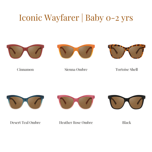 Iconic Wayfarer Ombre | Polarized Sunglasses | Baby | 0-2 Y
