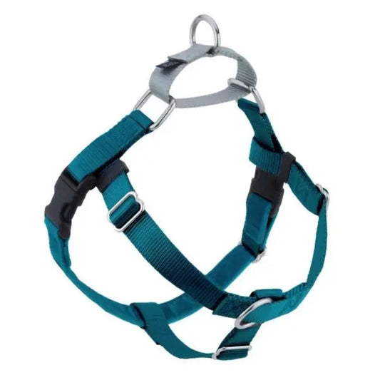 Teal Freedom No-Pull Dog Harness 2 Hounds Design
