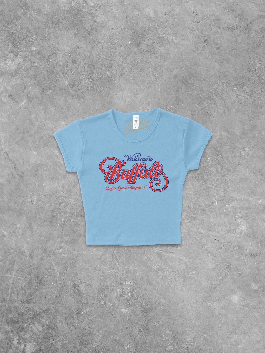 Underground Original Design: Welcome to Buffalo, Vintage Sports Micro-Ribbed Baby Tee