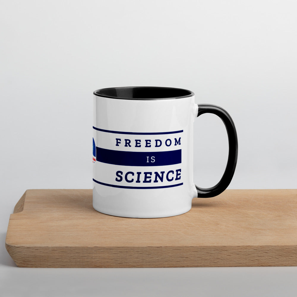 Freedom is Nature, Freedom is Science Mug with Color Inside