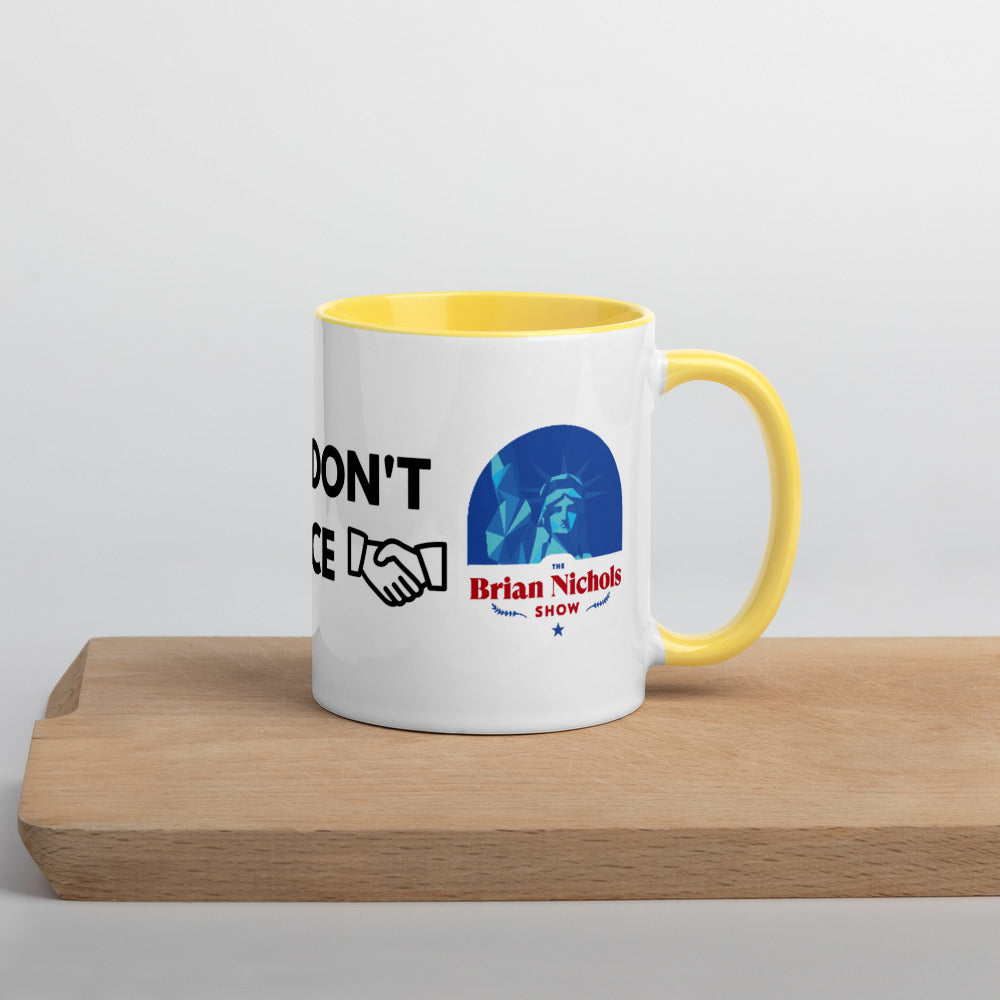 Good Ideas Don't Require Force Mug with Color Inside