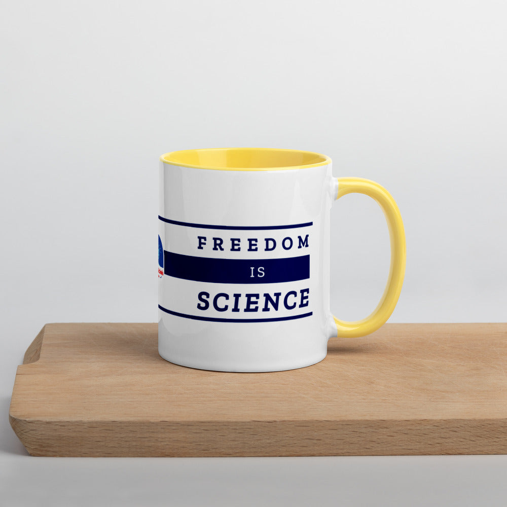 Freedom is Nature, Freedom is Science Mug with Color Inside