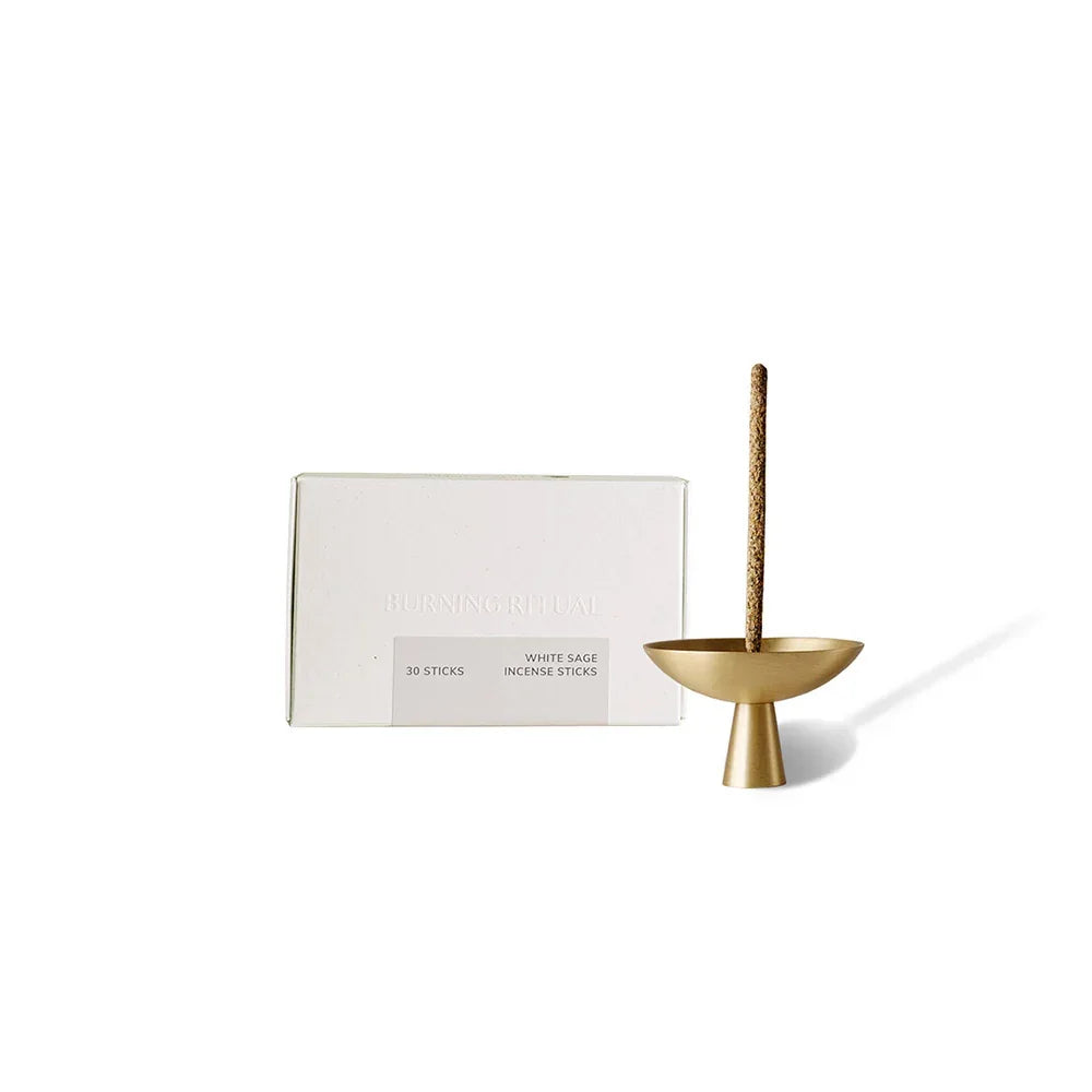White Sage Incense Sticks – 30 Mini Hand-Rolled Sticks from Peru (4.2")