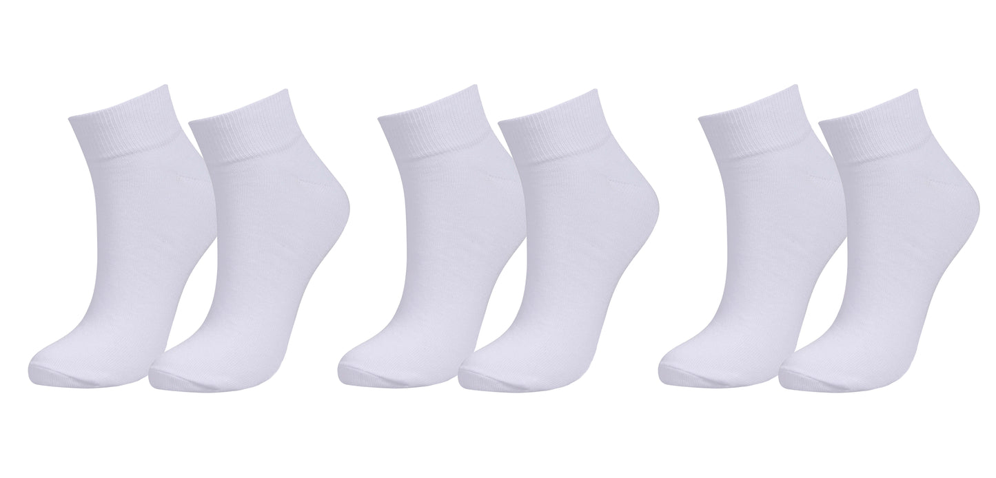 tittimitti Men’s Organic Cotton Ankle Socks 3-Pack – Breathable Everyday Ankle Socks