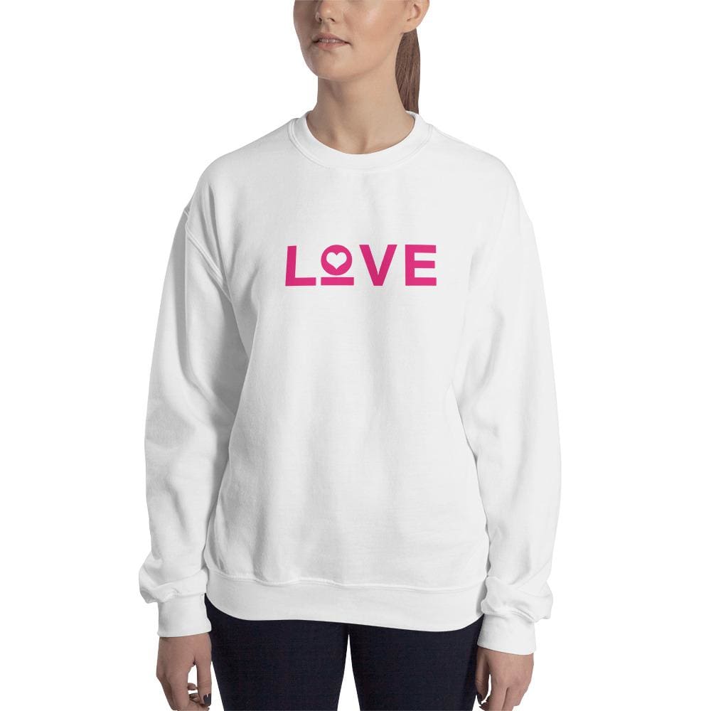 Women's Love Heart Crewneck Sweatshirt