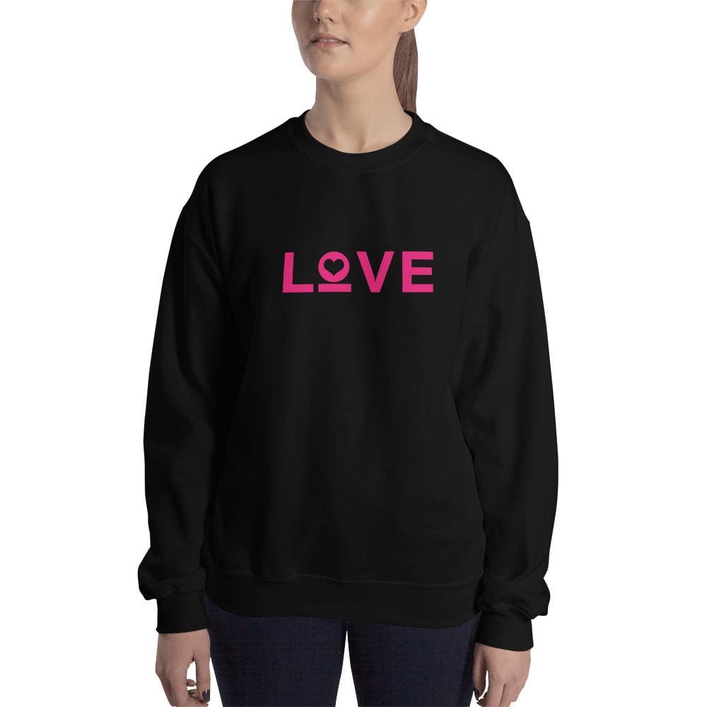 Women's Love Heart Crewneck Sweatshirt