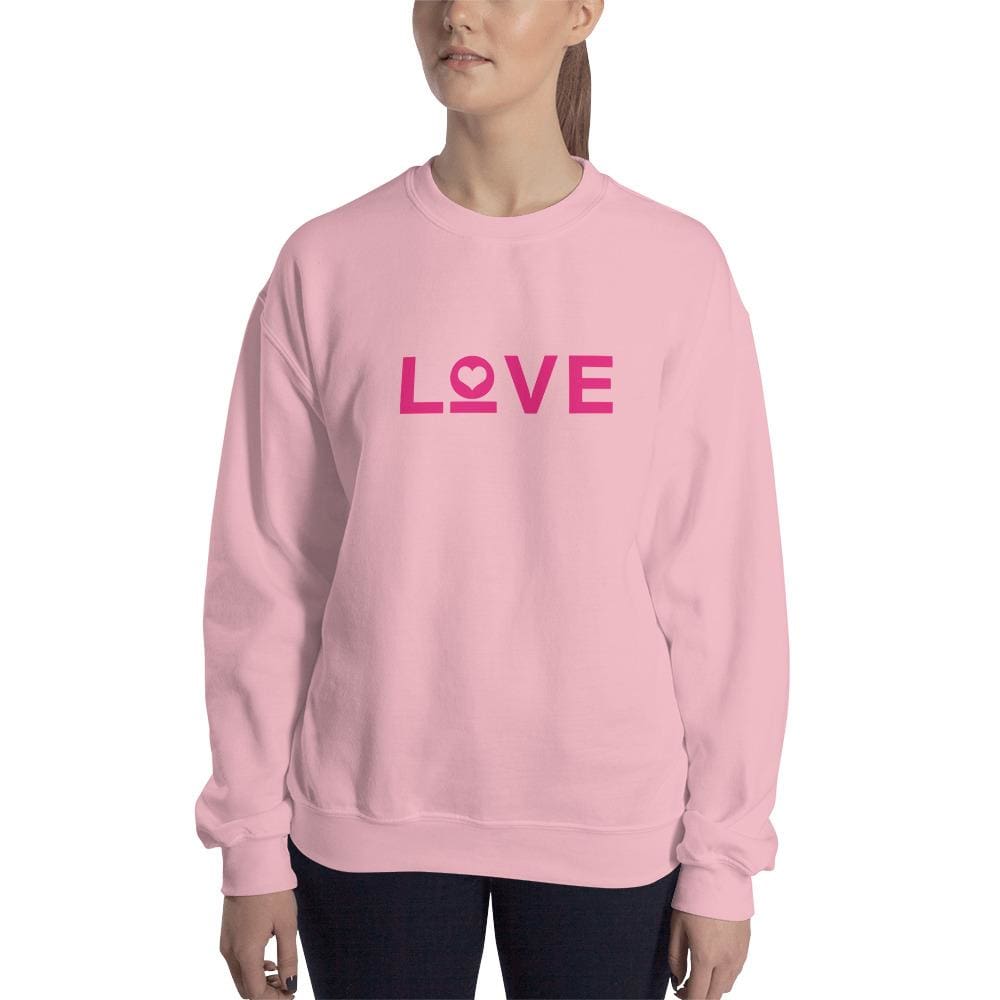 Women's Love Heart Crewneck Sweatshirt