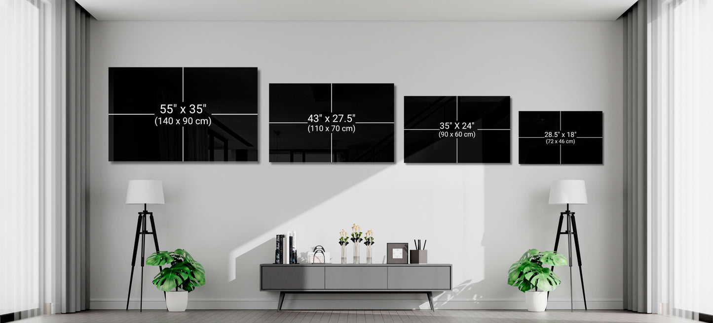 Bruce Lee Glass Wall Art