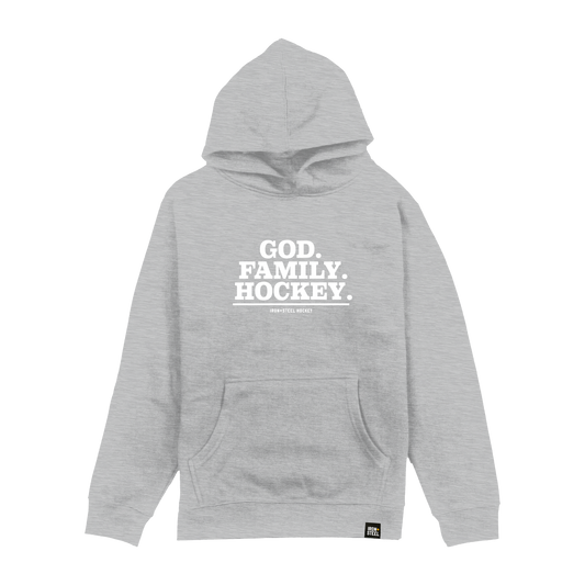 God Family Hockey Youth Hoodie