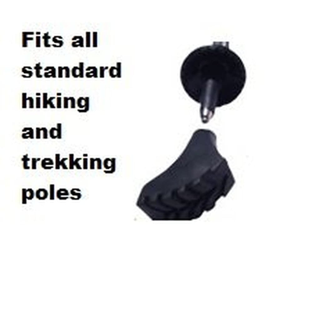 Four Pack of Nordic Style Tapered Rubber Replacement Tips for Walking and Hiking (Replacement Feet - Paws - Ferrules - Caps)   Fits All Hiking and Walking Poles
