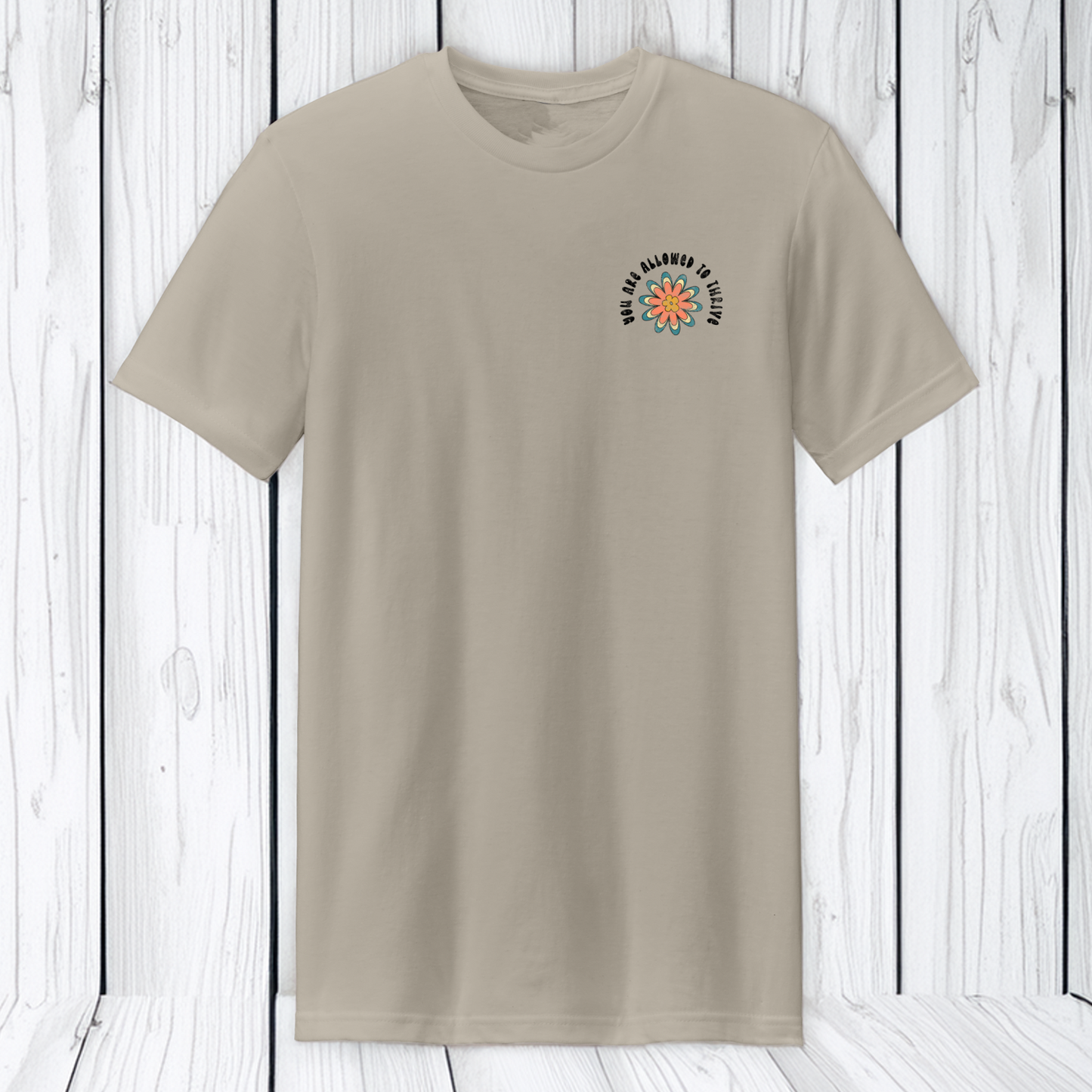 Retro You Are Allowed to Thrive Short Sleeve T-Shirt