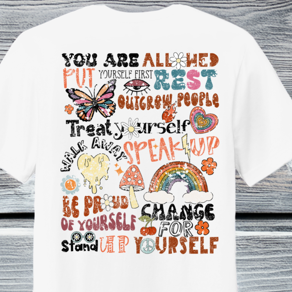 Retro You Are Allowed to Thrive Short Sleeve T-Shirt