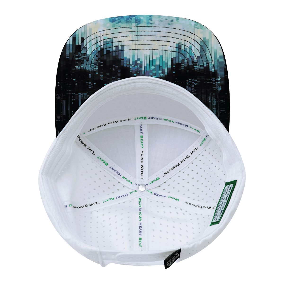 **YOUTH** Color Vibes Hat - Flat Bill - City Drip - Black / Blue / White - Laser Mesh