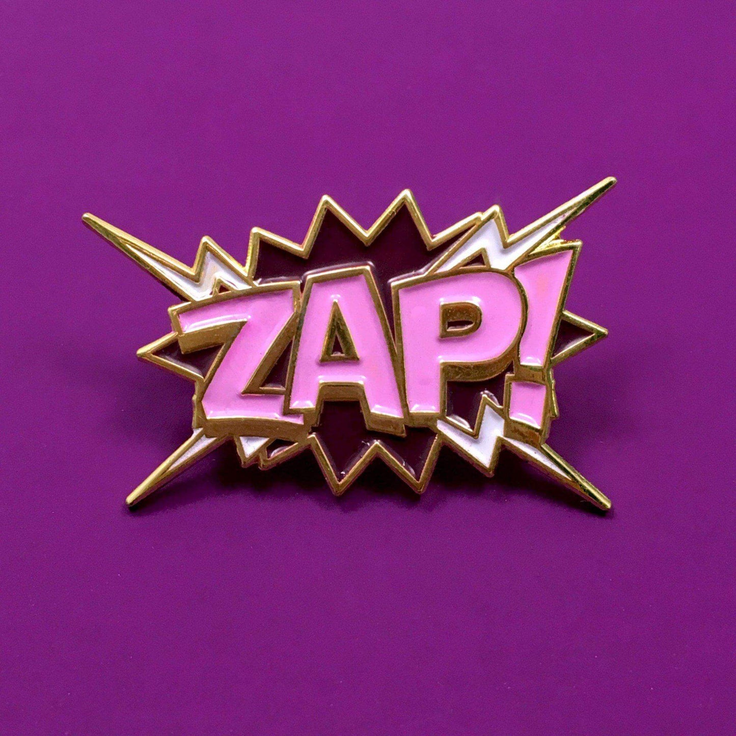 "ZAP!" Pop Art Pin