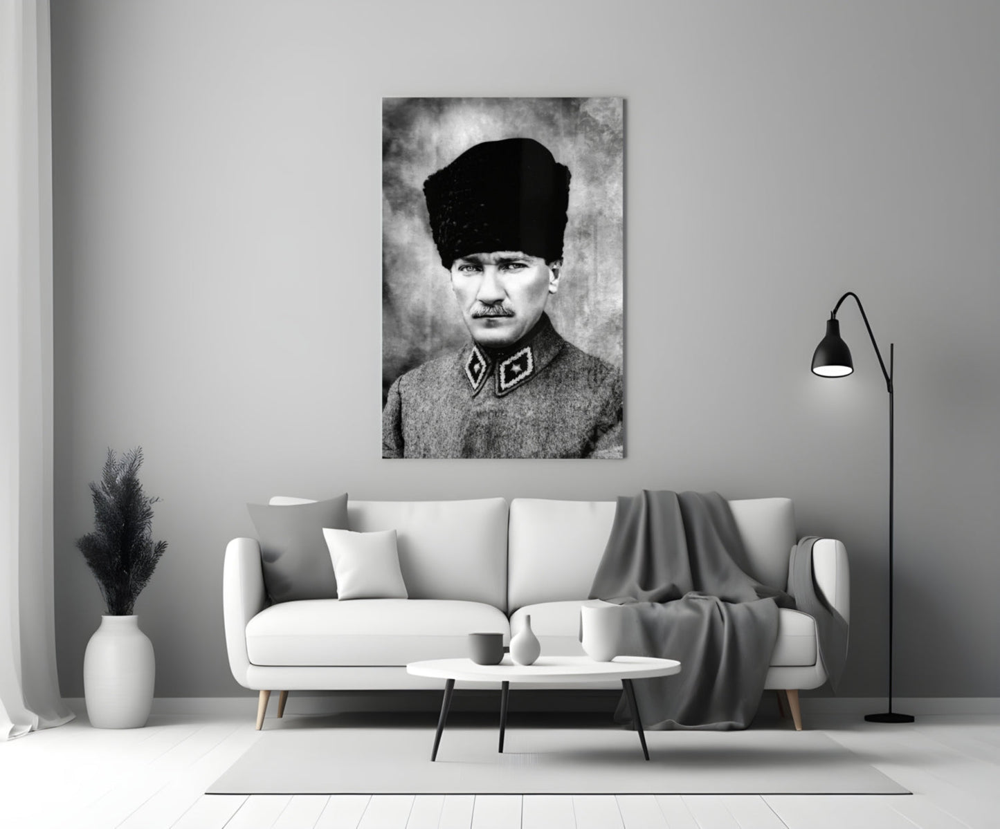 Ataturk  Glass Wall Art