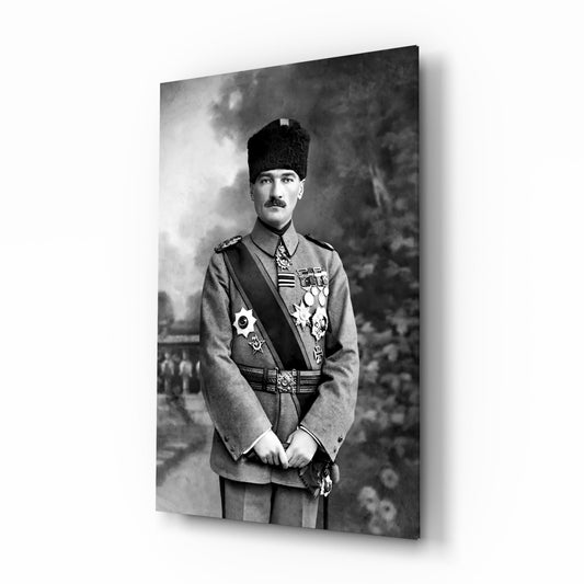 Ataturk  Glass Wall Art