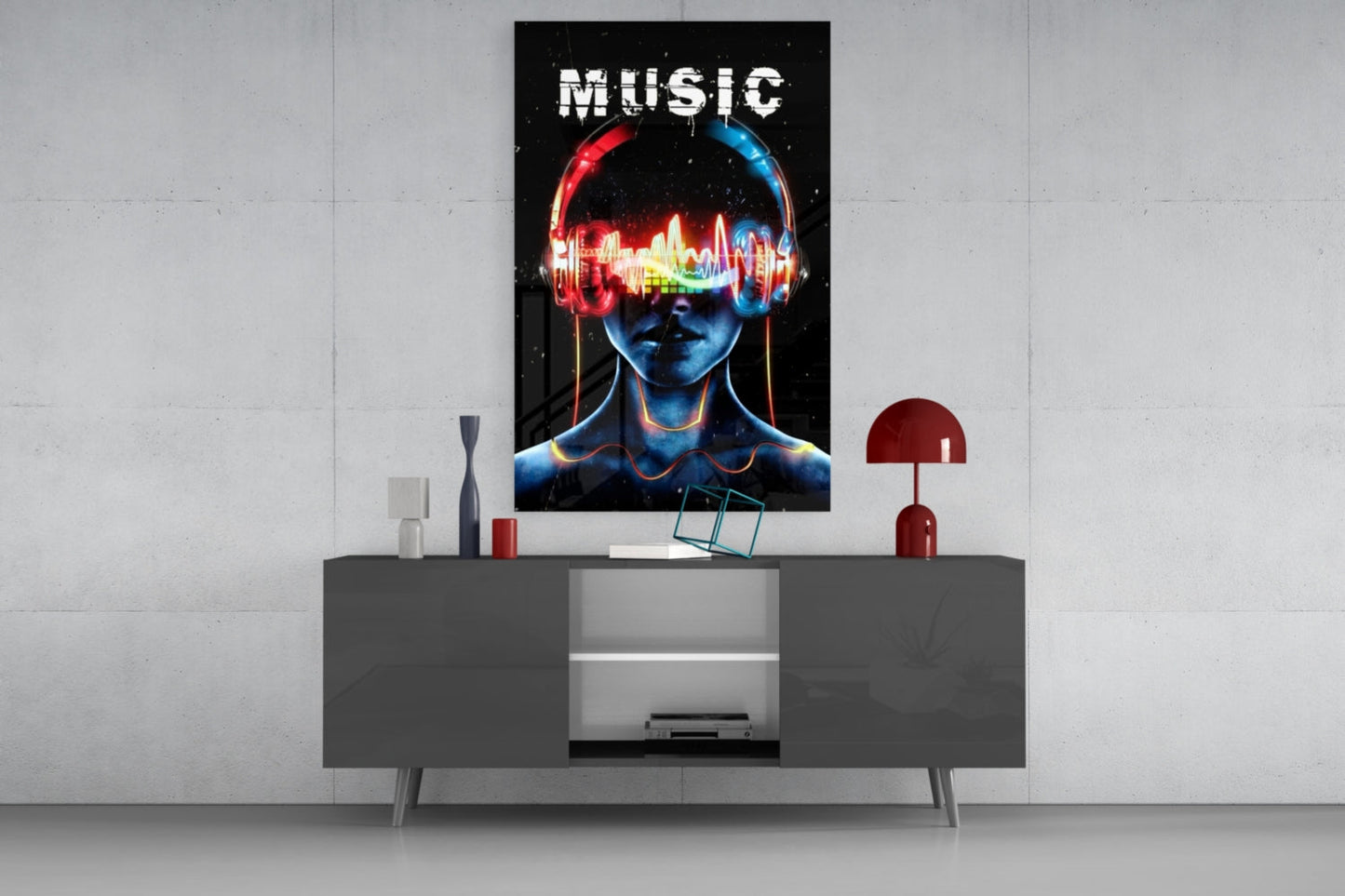 Music Glass Wall Art
