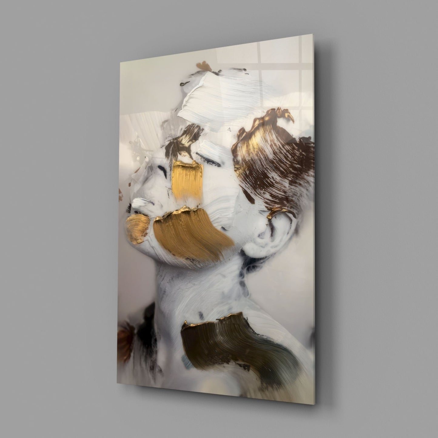 Brushed Face Glass Wall Art